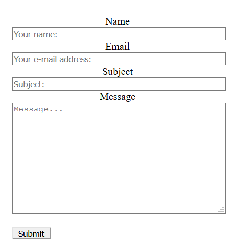 Contact Form